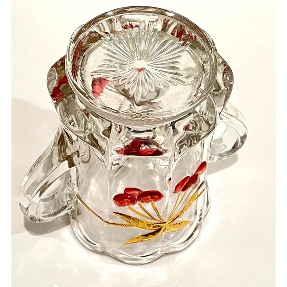 Mosser Glass SPOON VASE 6" Spooner Cherry & Cable Flower Celery Dish AG Pattern - Picture 4 of 5